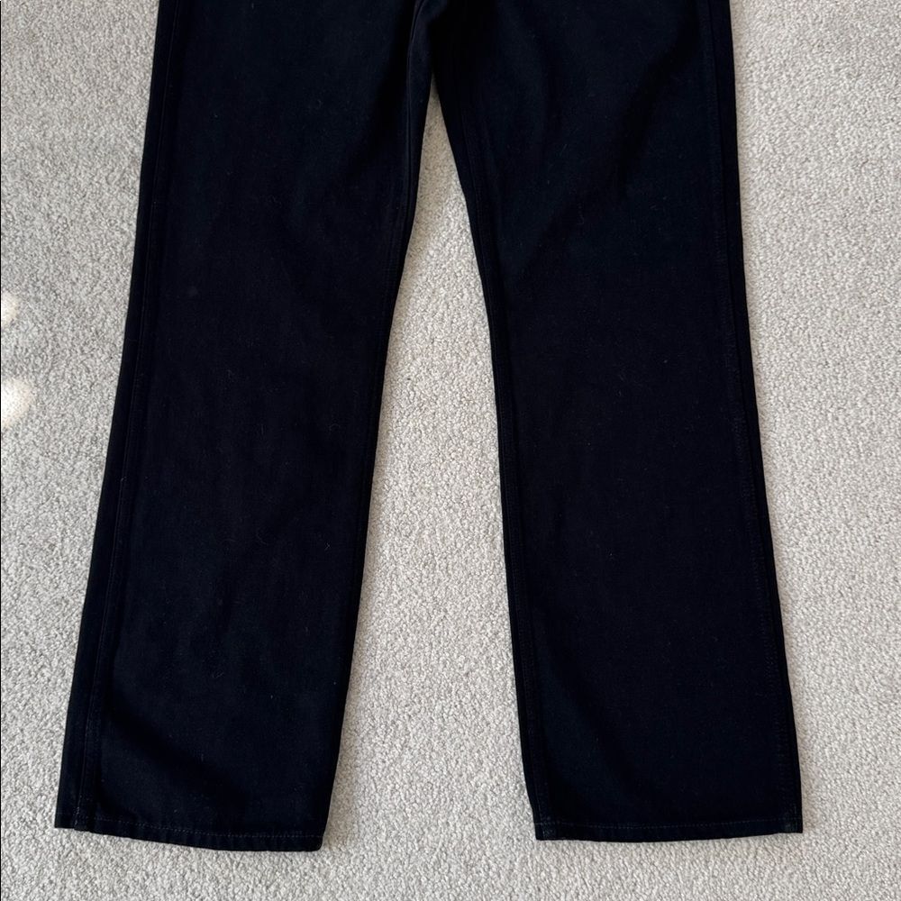 Re/Done 90's High-Rise Loose Baggy Straight-Leg Jeans 32" Black Sz29 - Picture 4 of 12